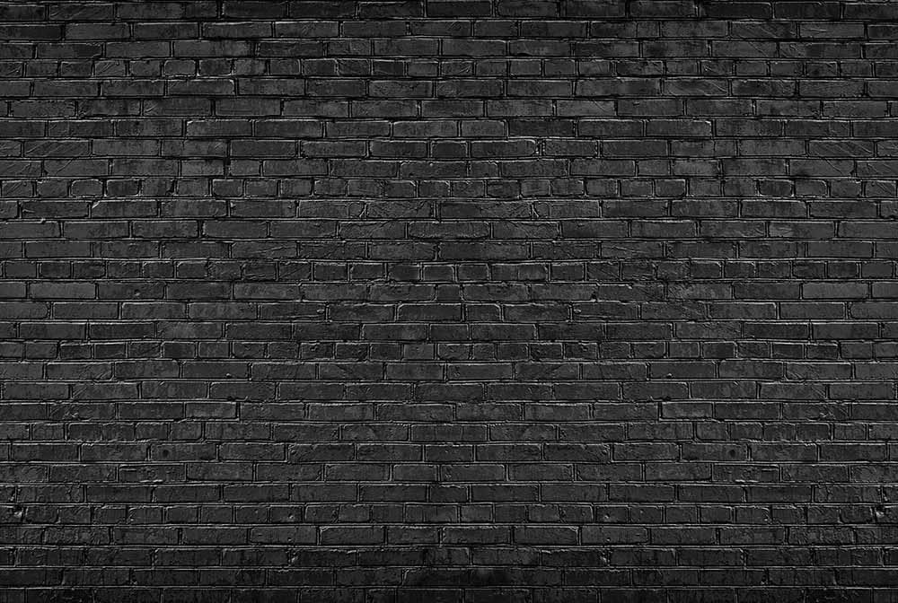 Zwart Industrieel Baksteen Behang