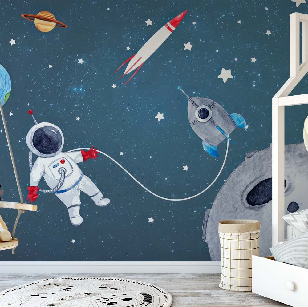 Alternative view of Avontuurlijk Universum Kinderbehang