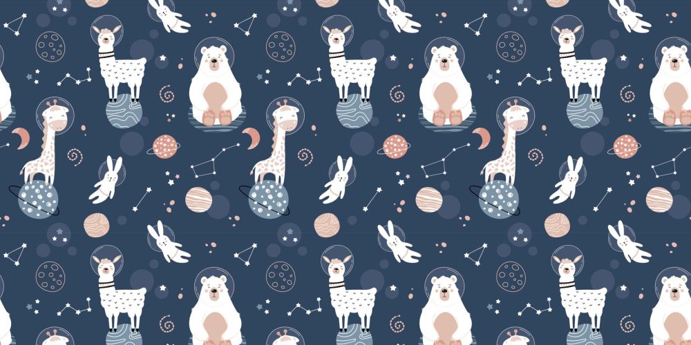 Betoverend Ruimte Kinderbehang