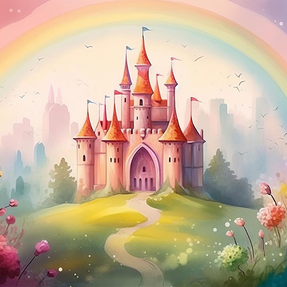 Betoverend Prinsessenkasteel Kinderbehang