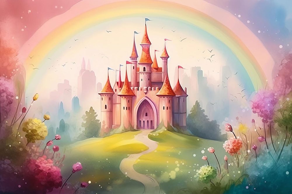 Betoverend Prinsessenkasteel Kinderbehang