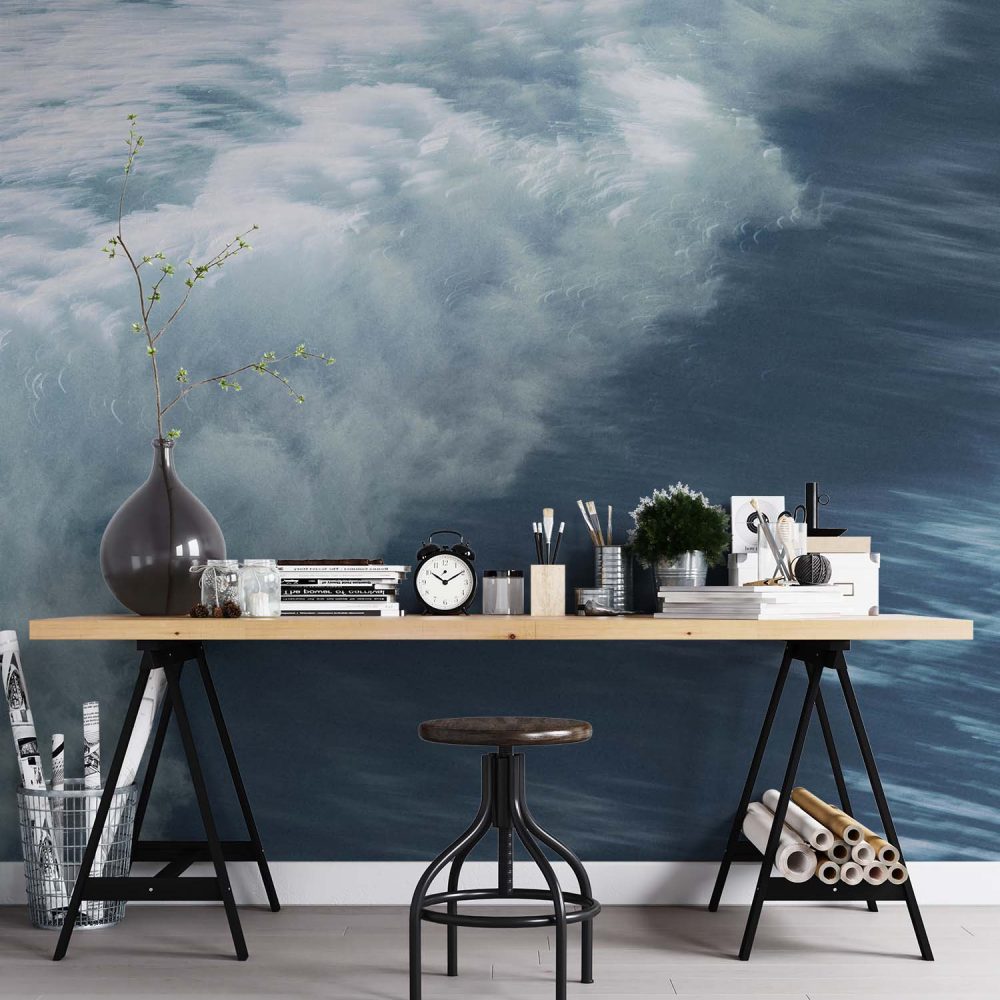 Alternative view of Blauwe Oceaan Natuur Behang