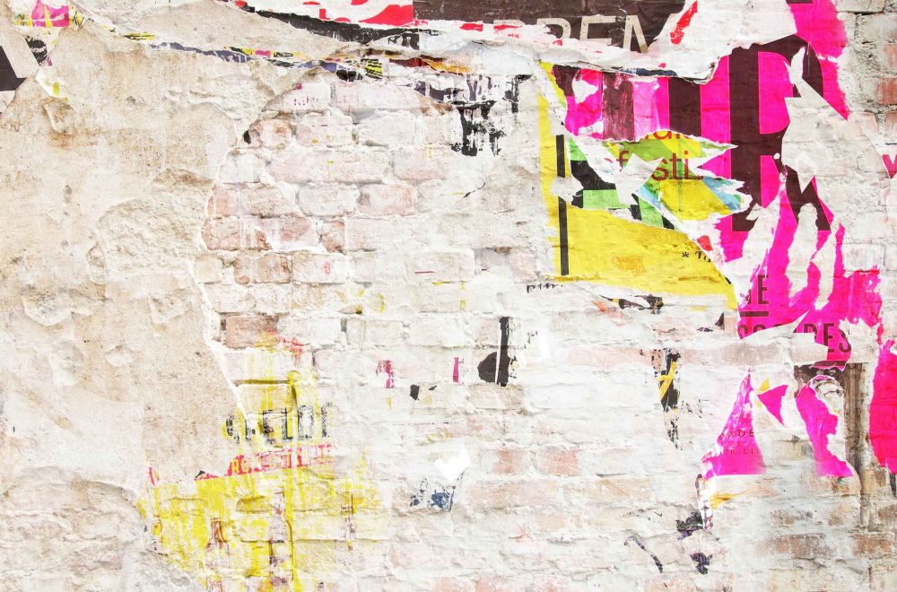 Levendige Graffiti Behang Multicolor