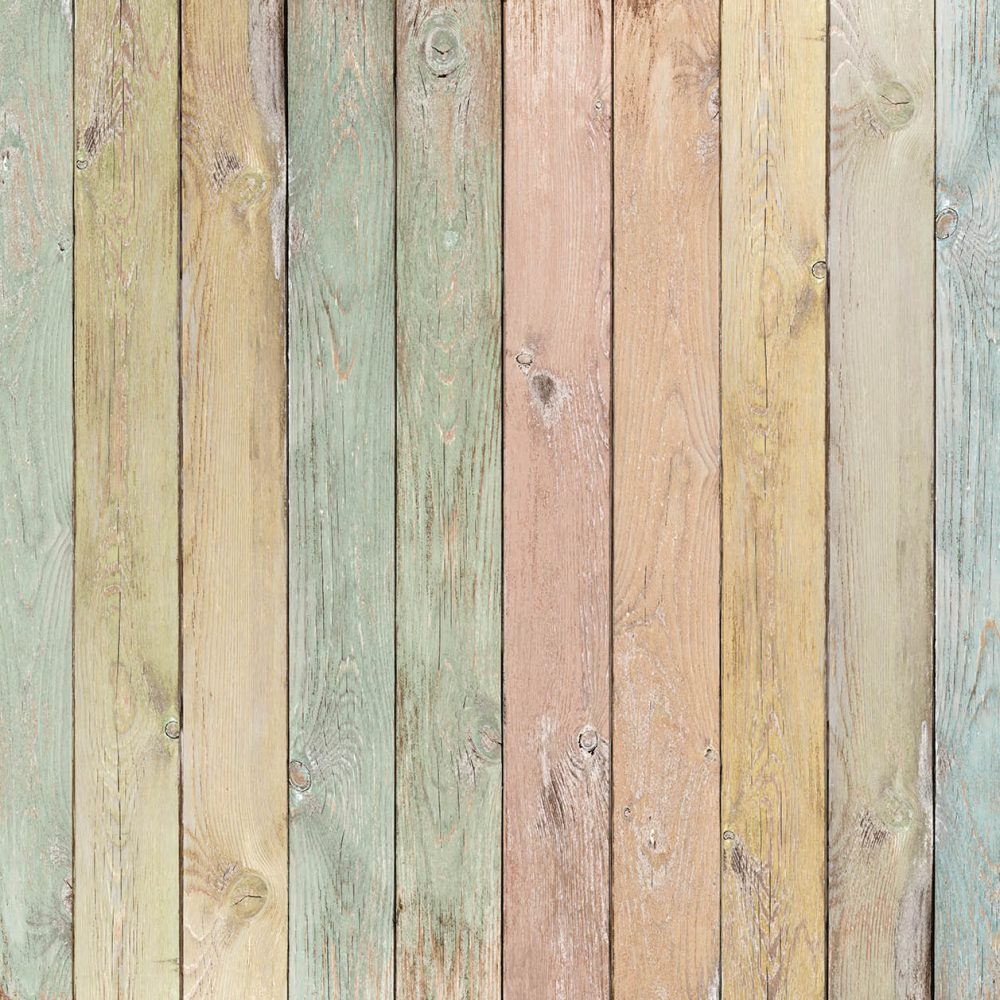 Kleurrijke Hout Behang