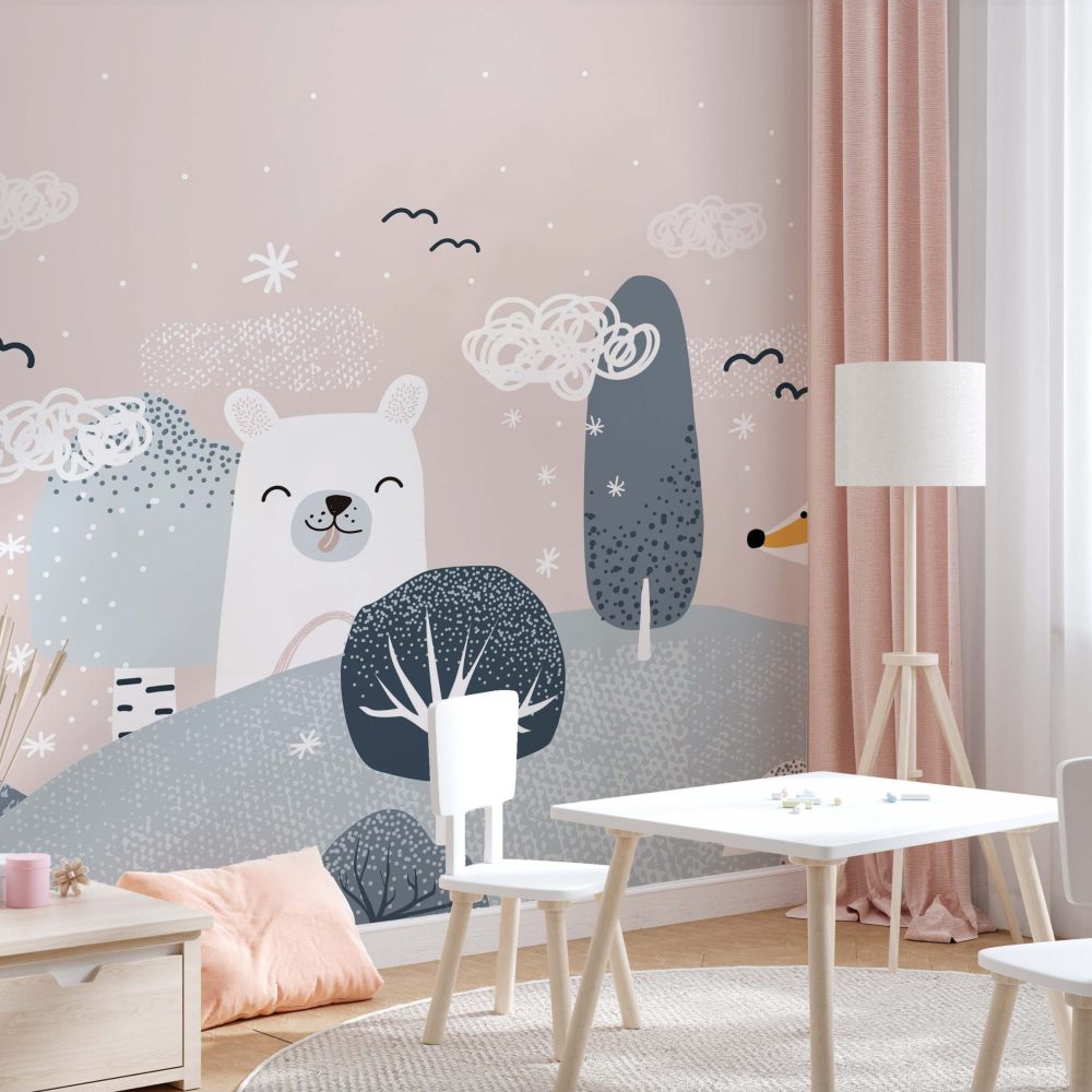 Alternative view of Magisch Dierenrijk Kinderbehang