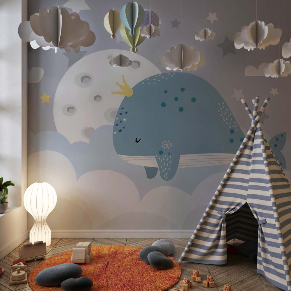 Alternative view of Walvis ruimte behang