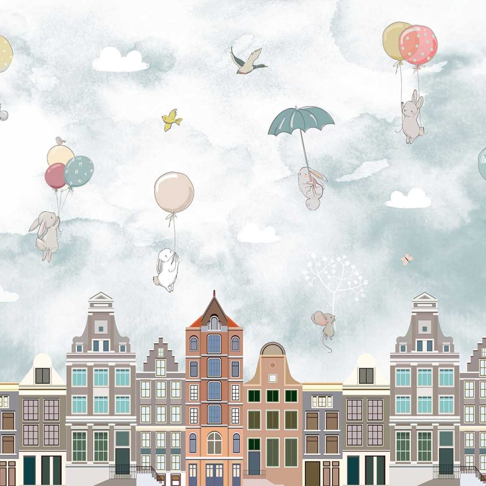 Avontuurlijk Wereldkaart Kinderkamer Behang