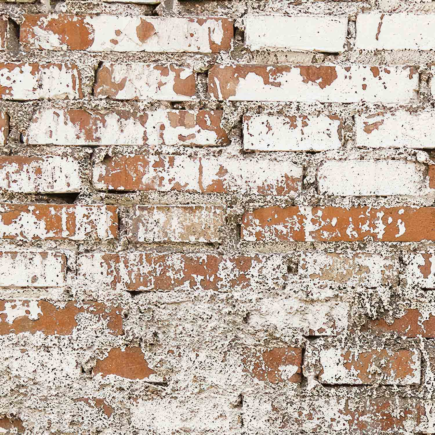 Industrieel Behang Rode Baksteen Wit - Afbeelding 5