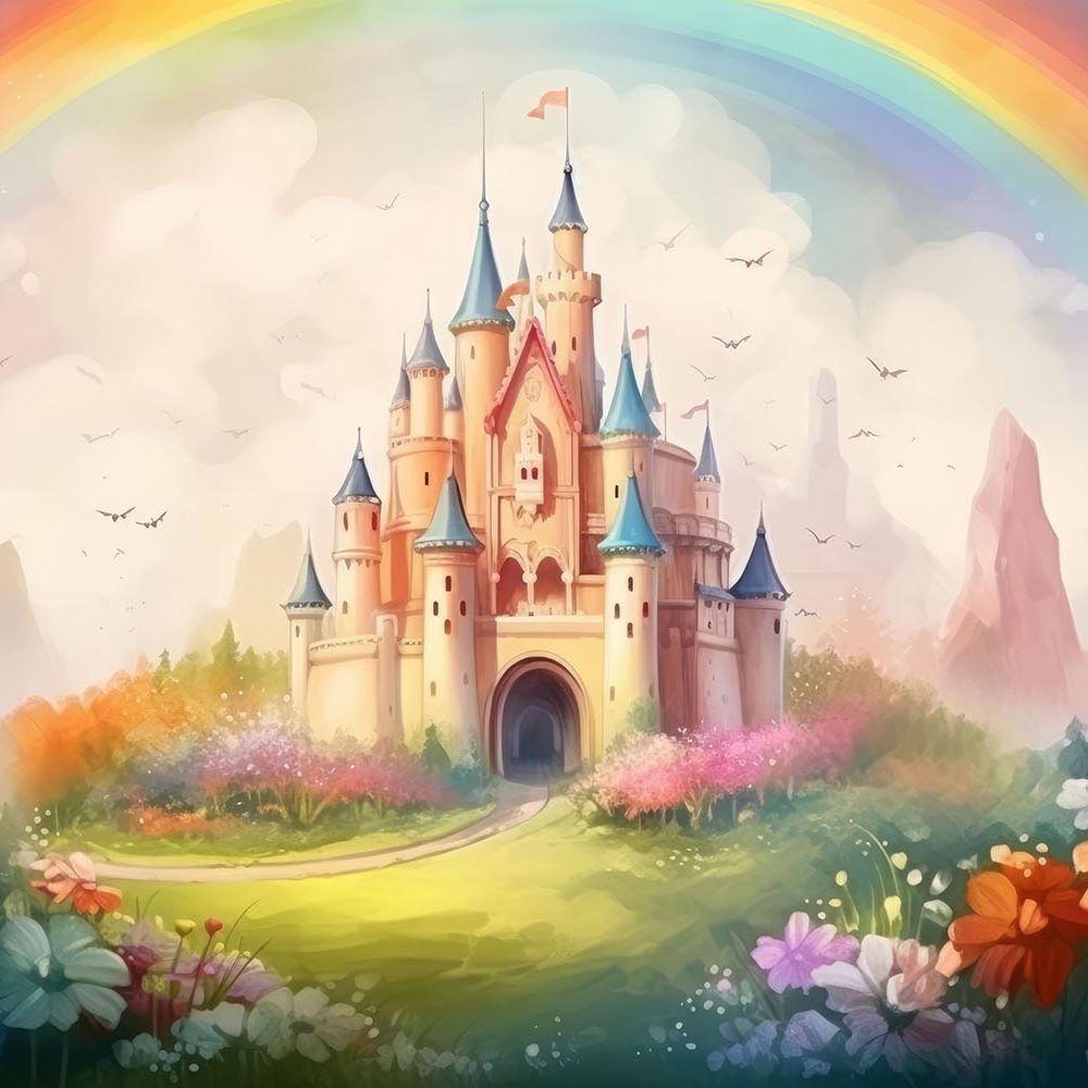 Betoverend Princess Sprookjeskasteel Behang