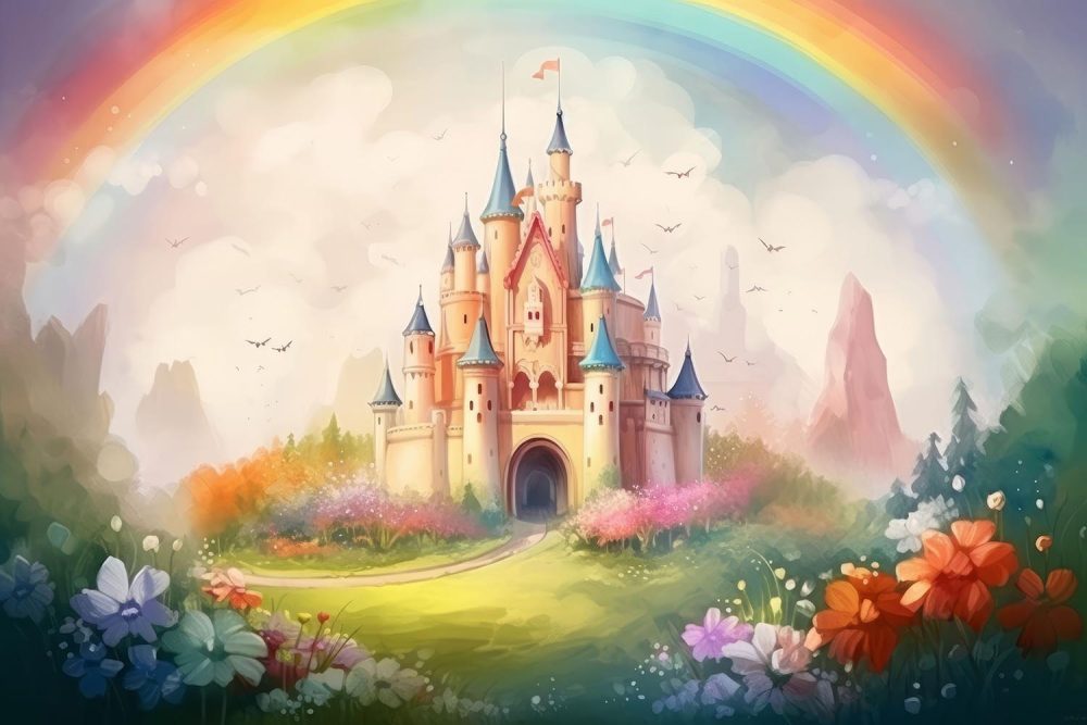 Betoverend Princess Sprookjeskasteel Behang