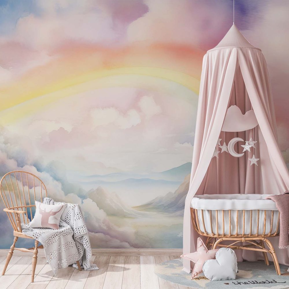 Alternative view of Magisch Regenboog Kinderbehang