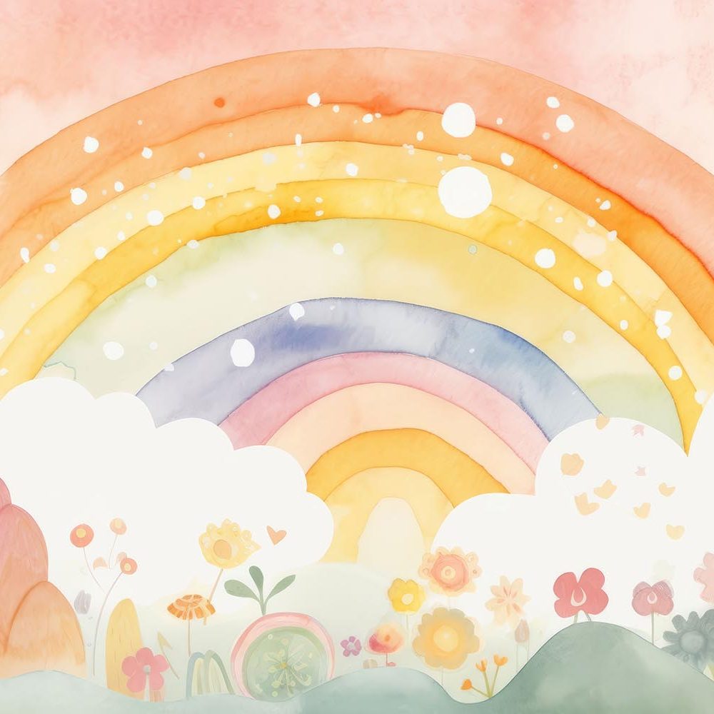 Betoverend Regenboog Kinderbehang