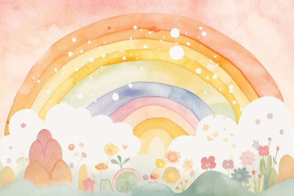 Betoverend Regenboog Kinderbehang