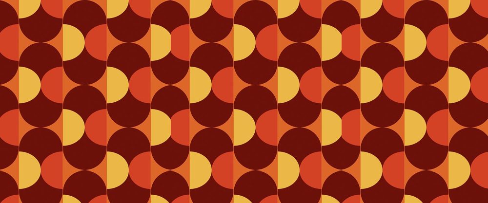 Retro patroon behang
