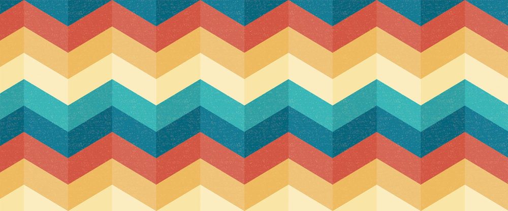 Dynamische Retro Chevron Behang