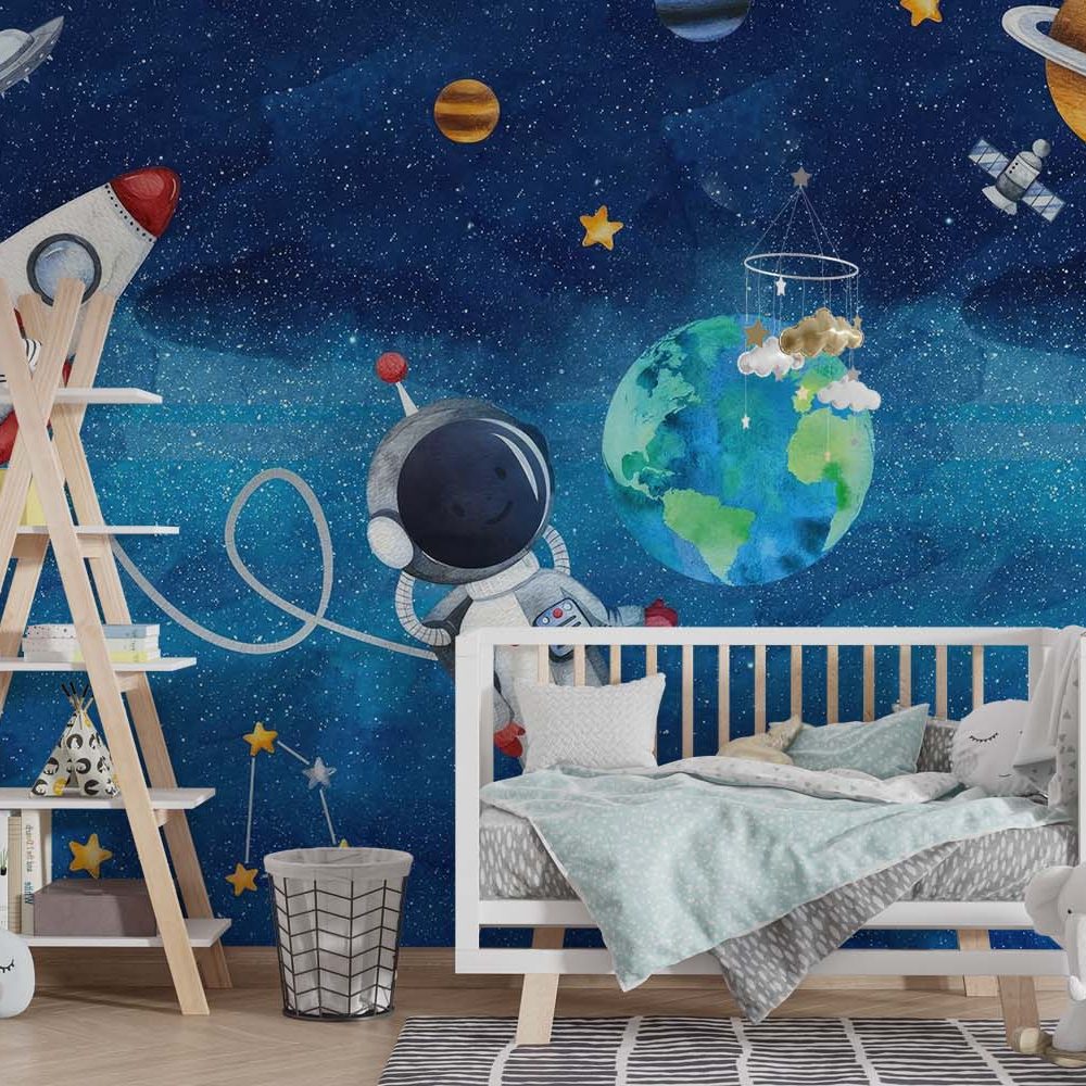 Alternative view of Kosmisch Avontuur Kinderbehang