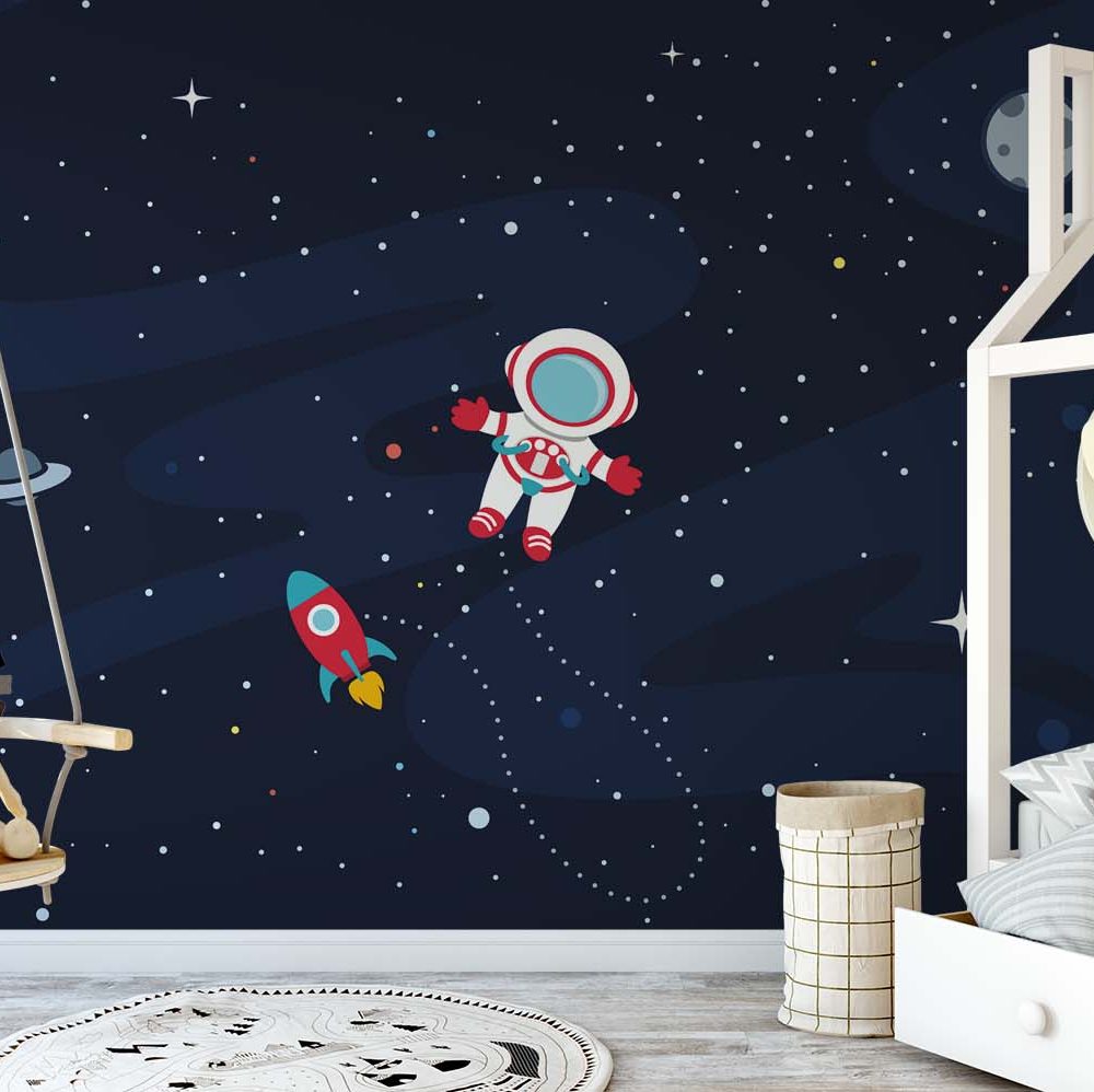 Alternative view of Astronauten Ruimte Kinderbehang