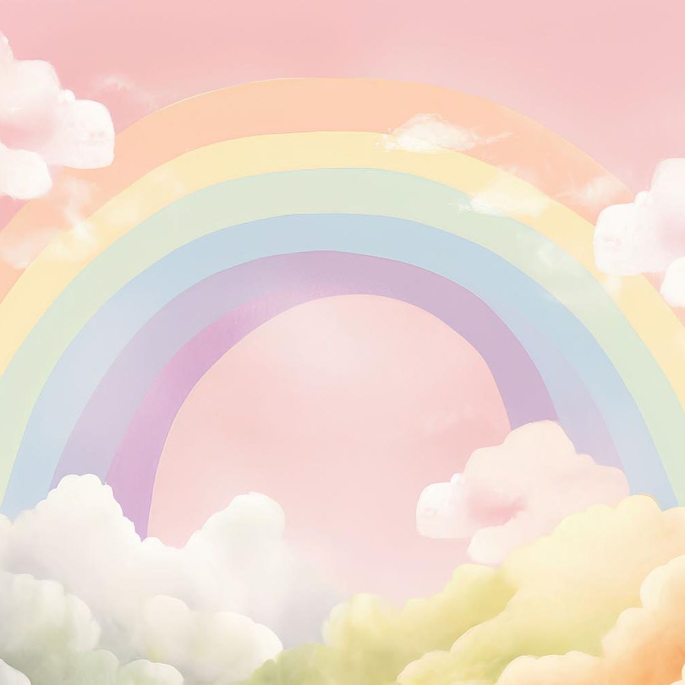 Regenboogfeest Kinderkamer Behang