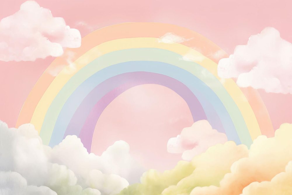 Regenboogfeest Kinderkamer Behang