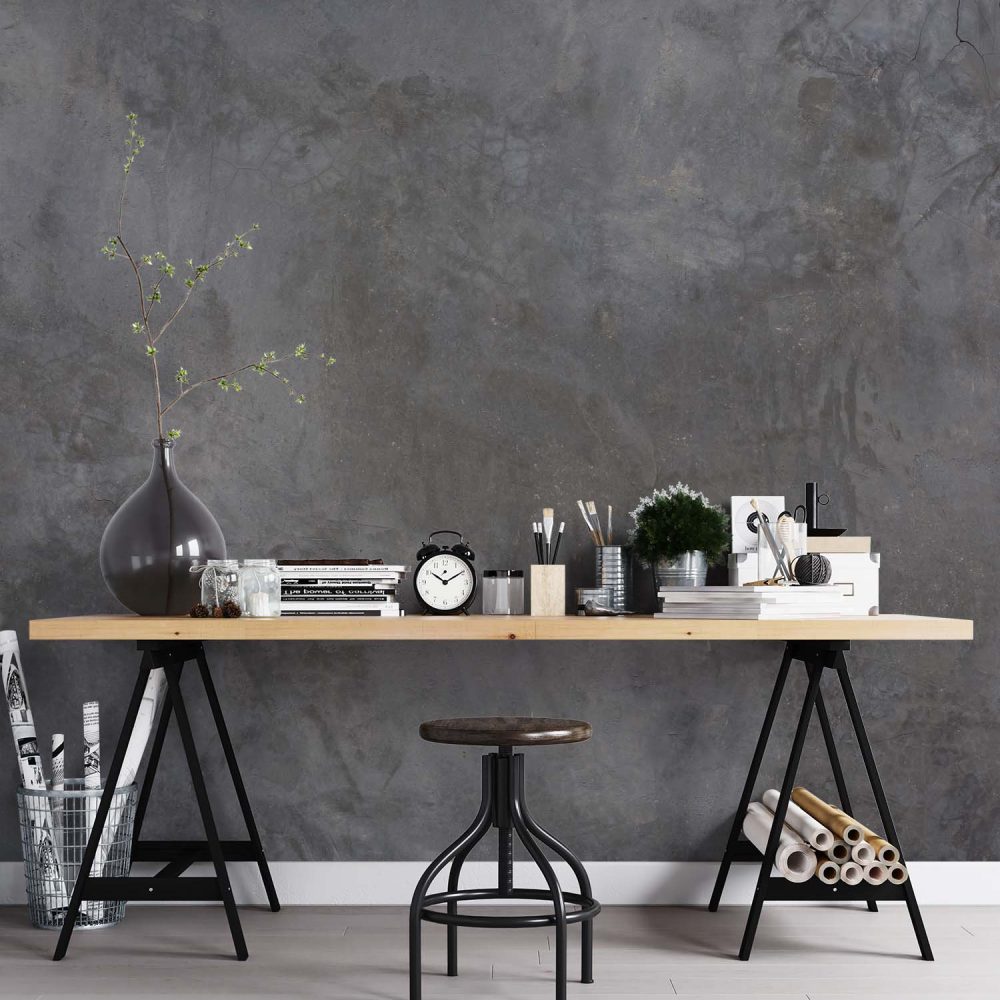 Alternative view of Grijze Betonlook Industrieel Behang