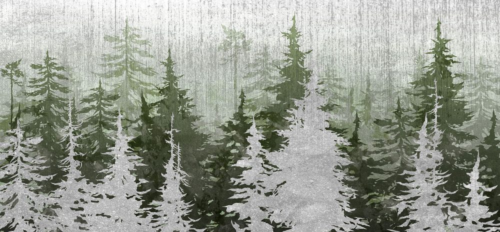 Groen Bos Natuur Behang