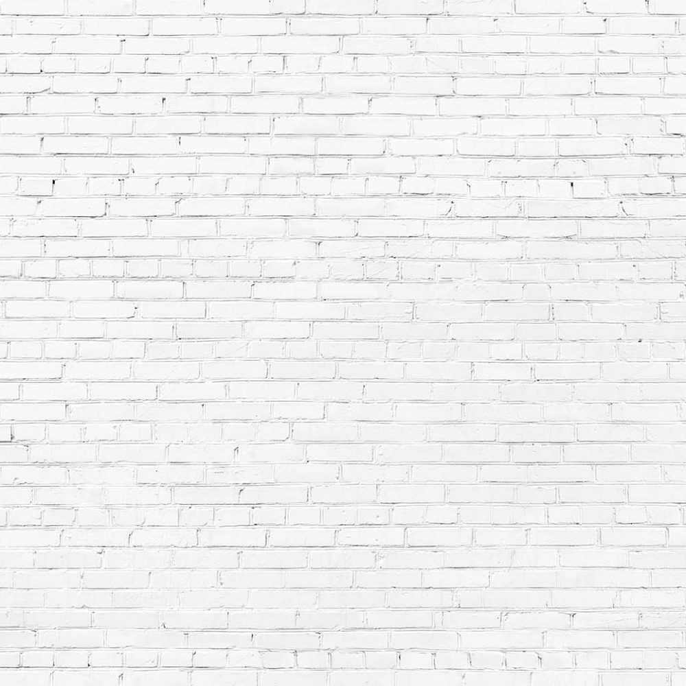 Wit Industrieel Bakstenen Muur Behang