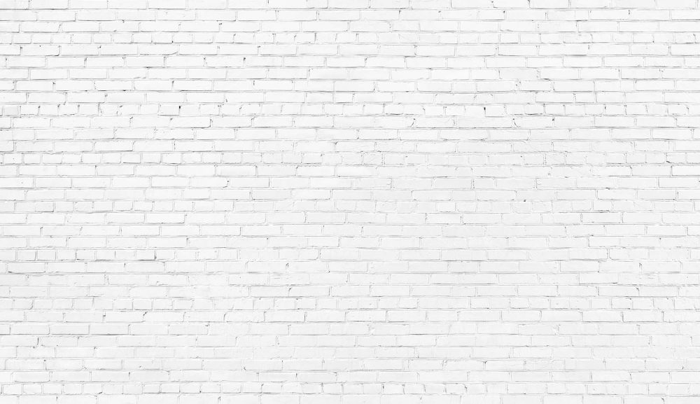 Wit Industrieel Bakstenen Muur Behang