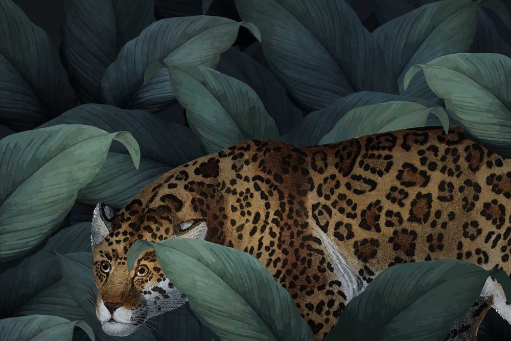 Majestueuze Jaguar Jungle Behang