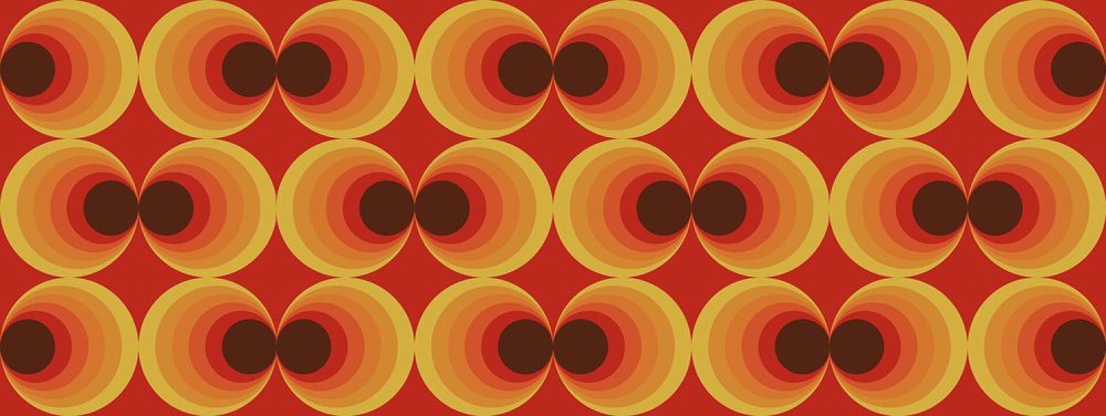 Kaleidoscoop Spectakel Retro Behang