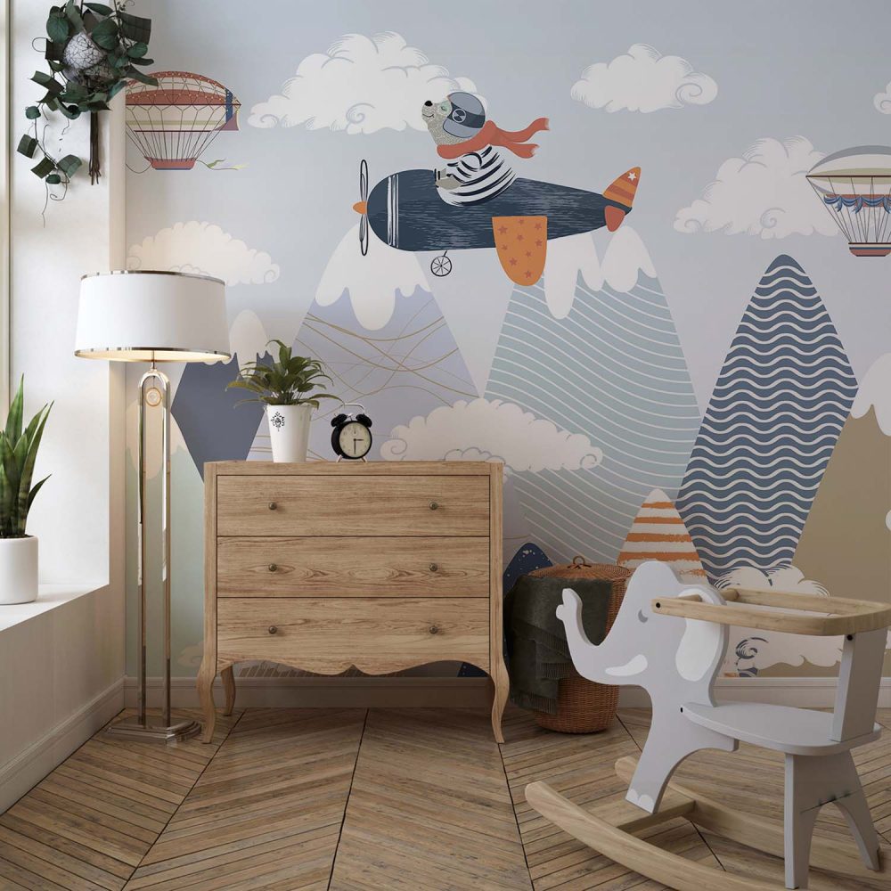 Alternative view of Vrolijk Dierenbehang Kinderkamer