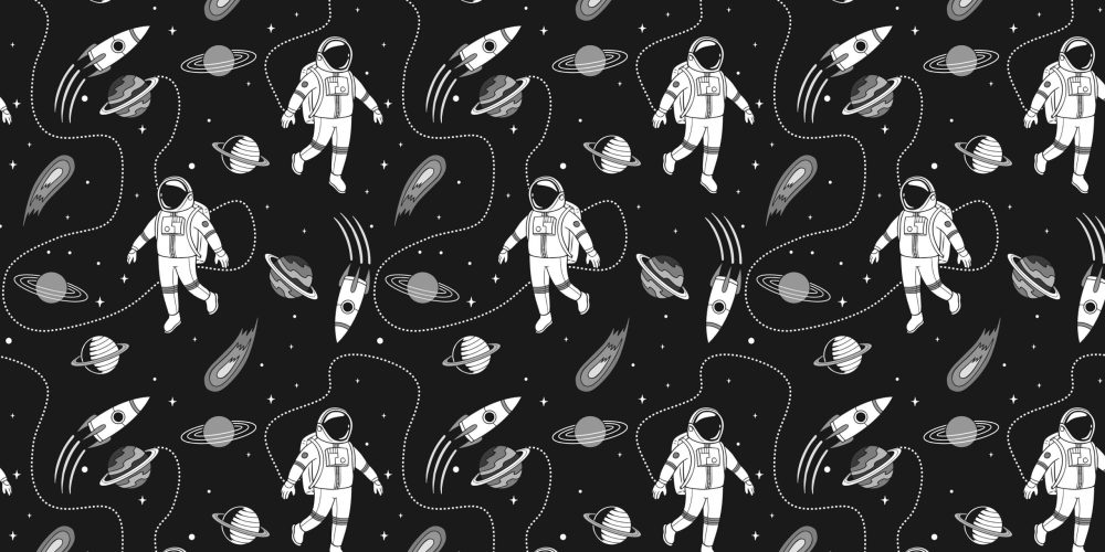 Ruimte Avontuur Kinderbehang