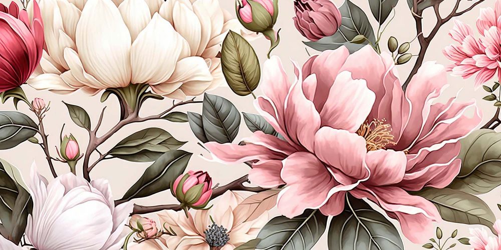 Betoverend Bloemen Behang