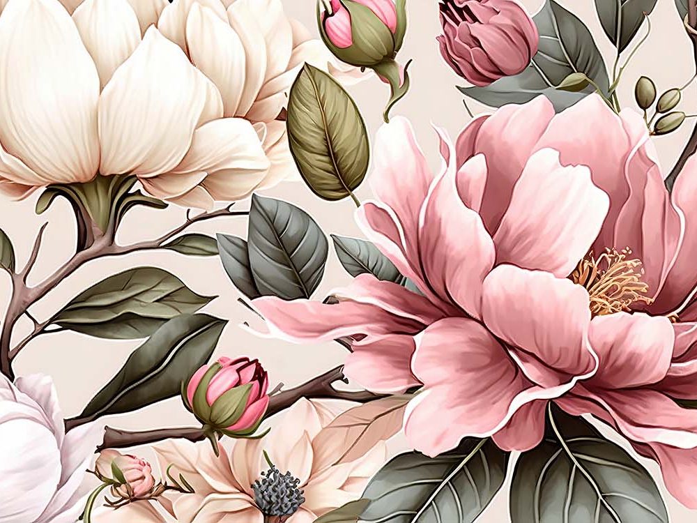 Betoverend Bloemen Behang