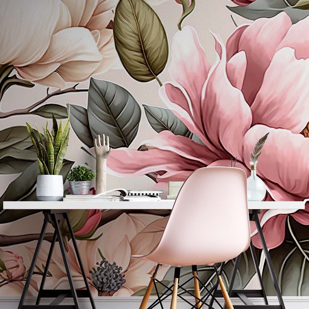 Alternative view of Betoverend Bloemen Behang