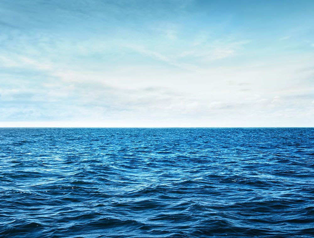 Azuurblauwe Oceaan Natuur Behang