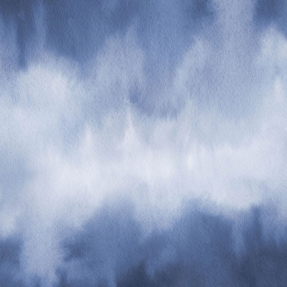 Wolkenhemel Waterverf Behang