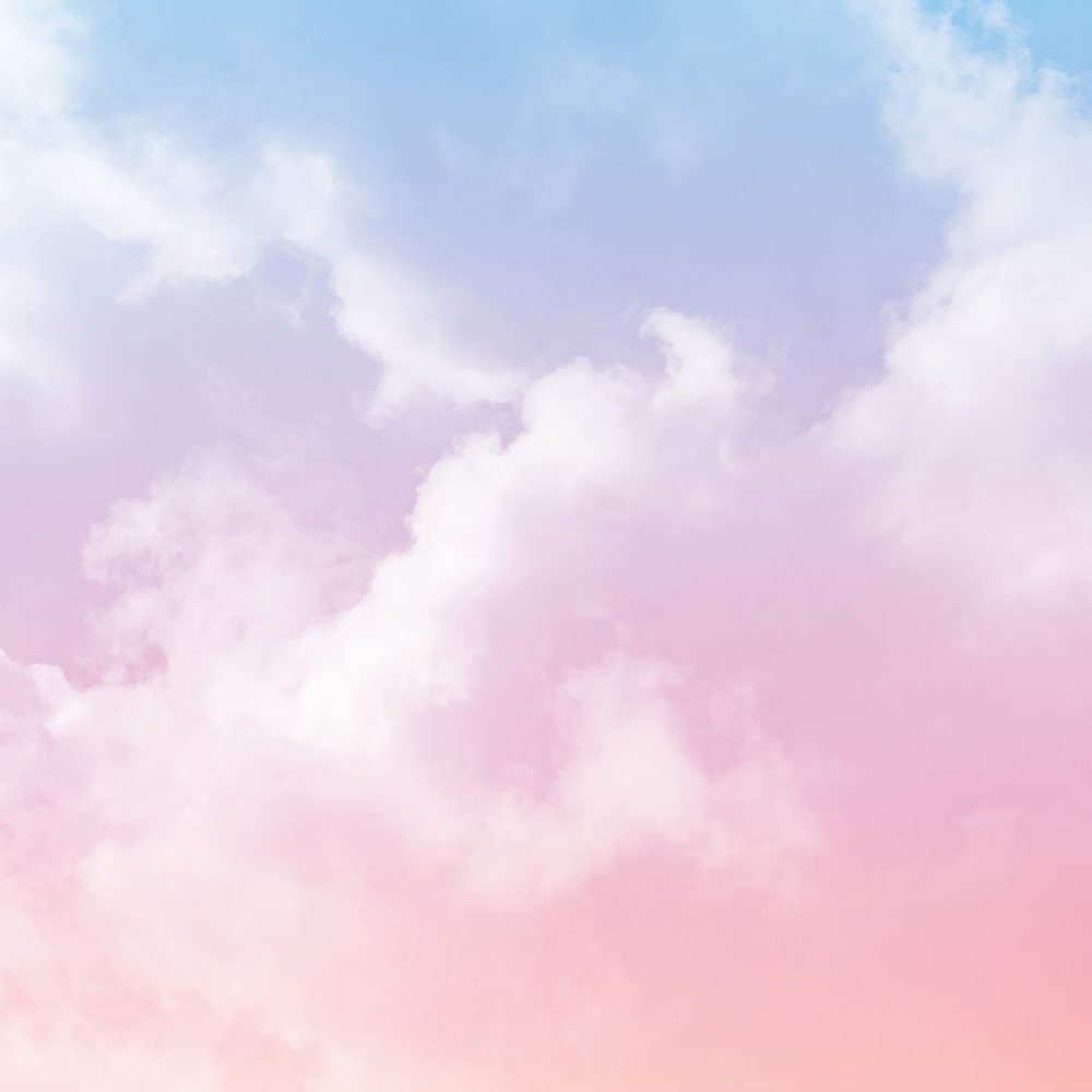 Dromerige Natuur Behang Roze-Blauw