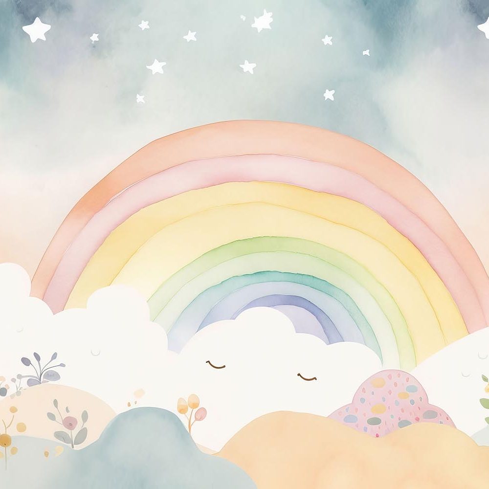 Magisch Regenboog Kinderkamer Behang