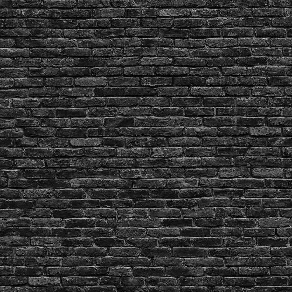 Industrieel Baksteen Behang in Donkergrijs