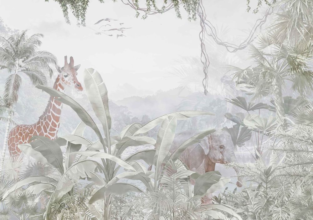 Avontuurlijke Jungle Kinderkamer Behang