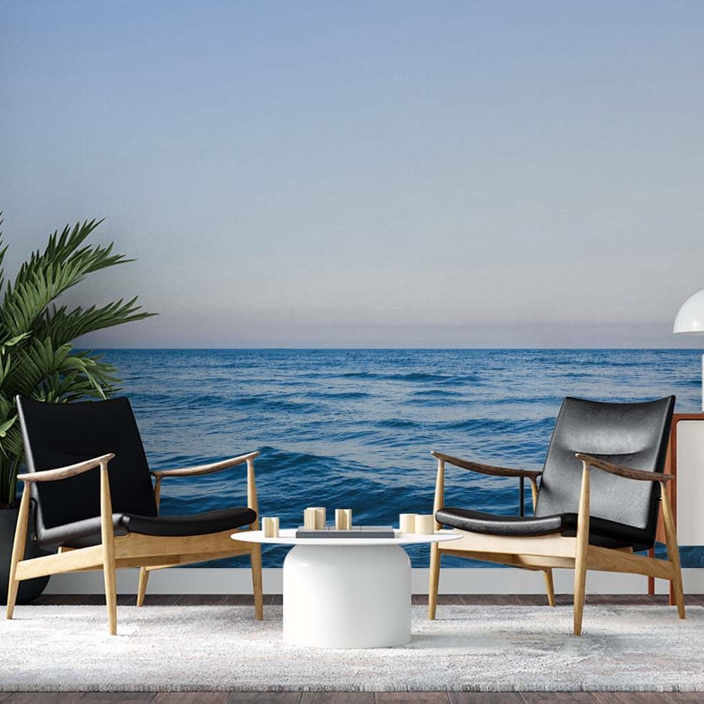 Alternative view of Betoverend Blauwe Zee Natuur Behang