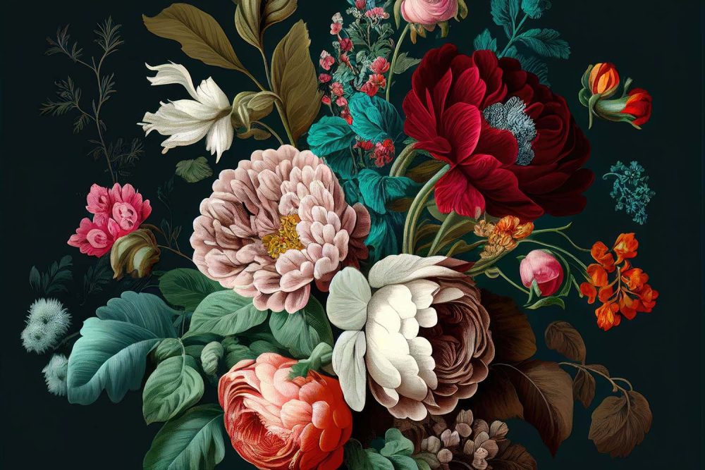 Betoverend Bloemen Behang