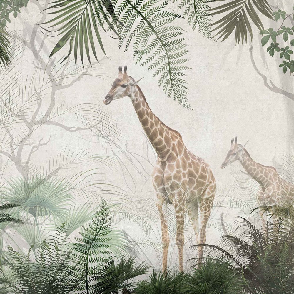 Giraffen Jungle Kinderkamer Behang