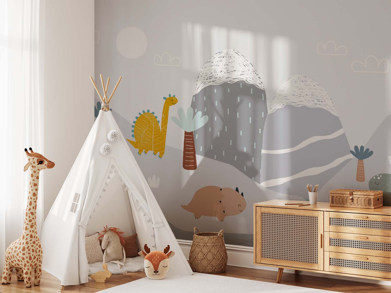 Dinosaurus Avontuur Kinderkamer Behang - Afbeelding 3