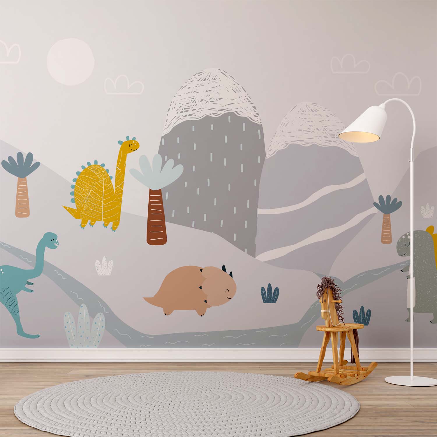 Dinosaurus Avontuur Kinderkamer Behang - Afbeelding 2