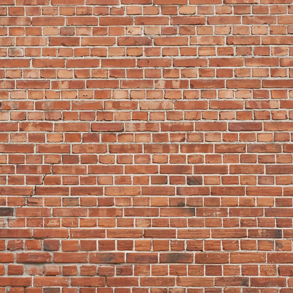 Industrieel Behang Rode Baksteen Wit