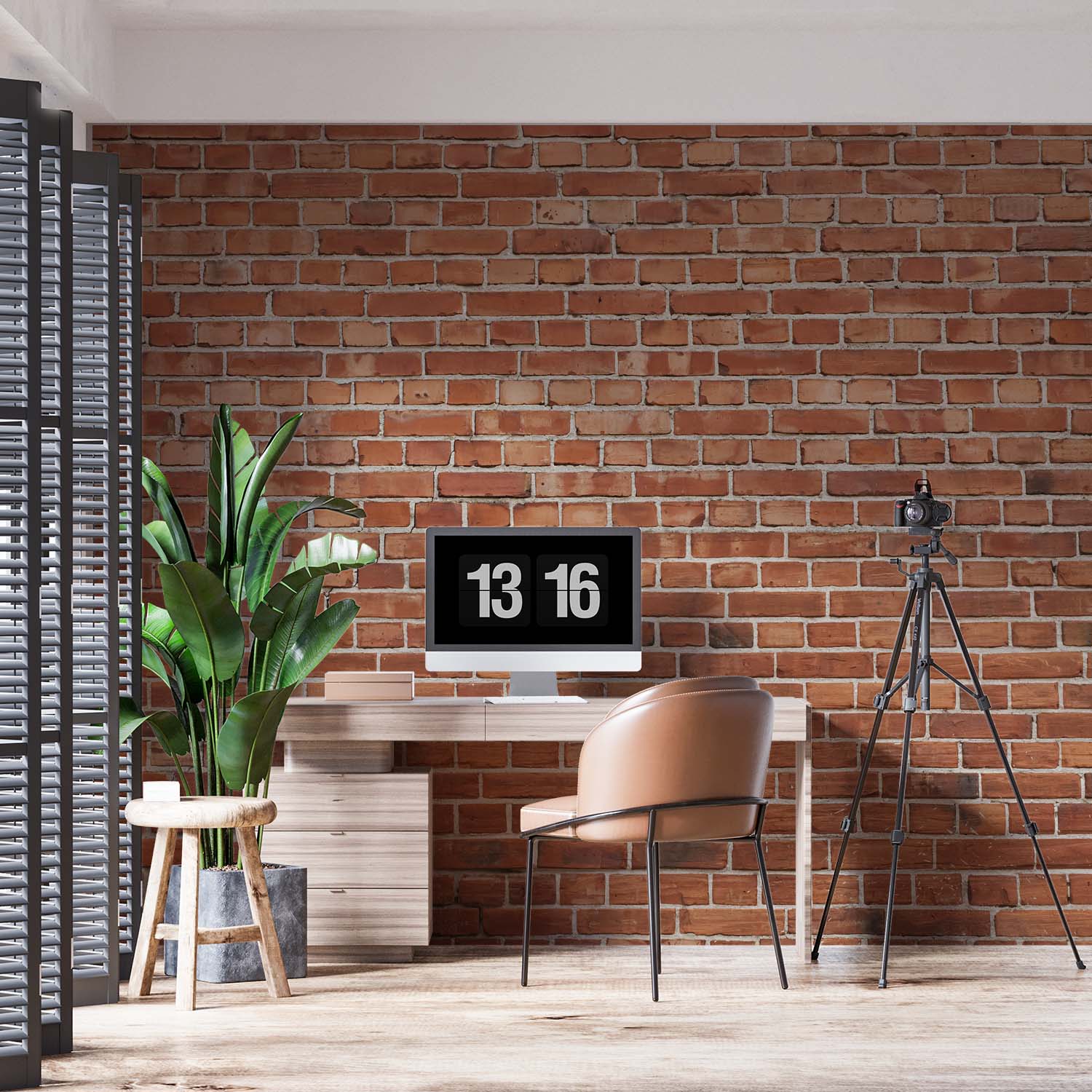 Industrieel Behang Rode Baksteen Wit - Afbeelding 4