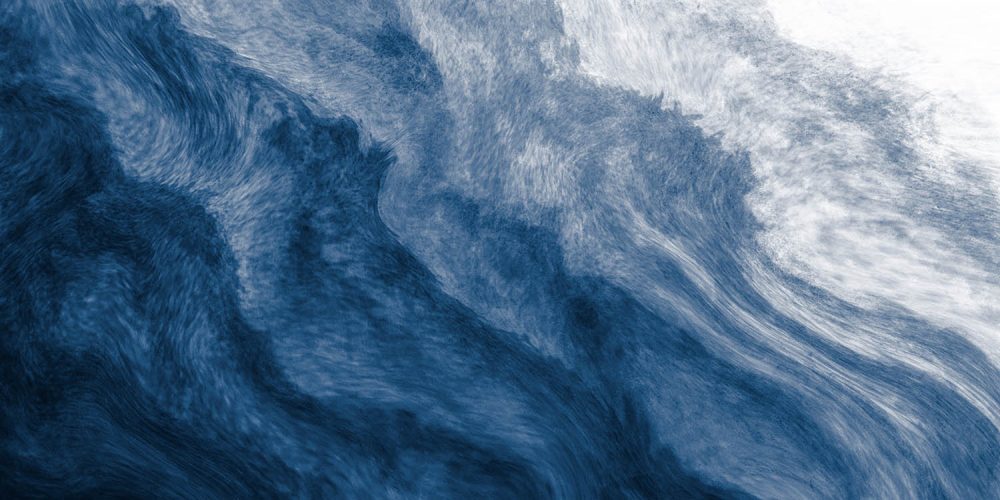 Majestueuze Oceaan Waterverf Behang