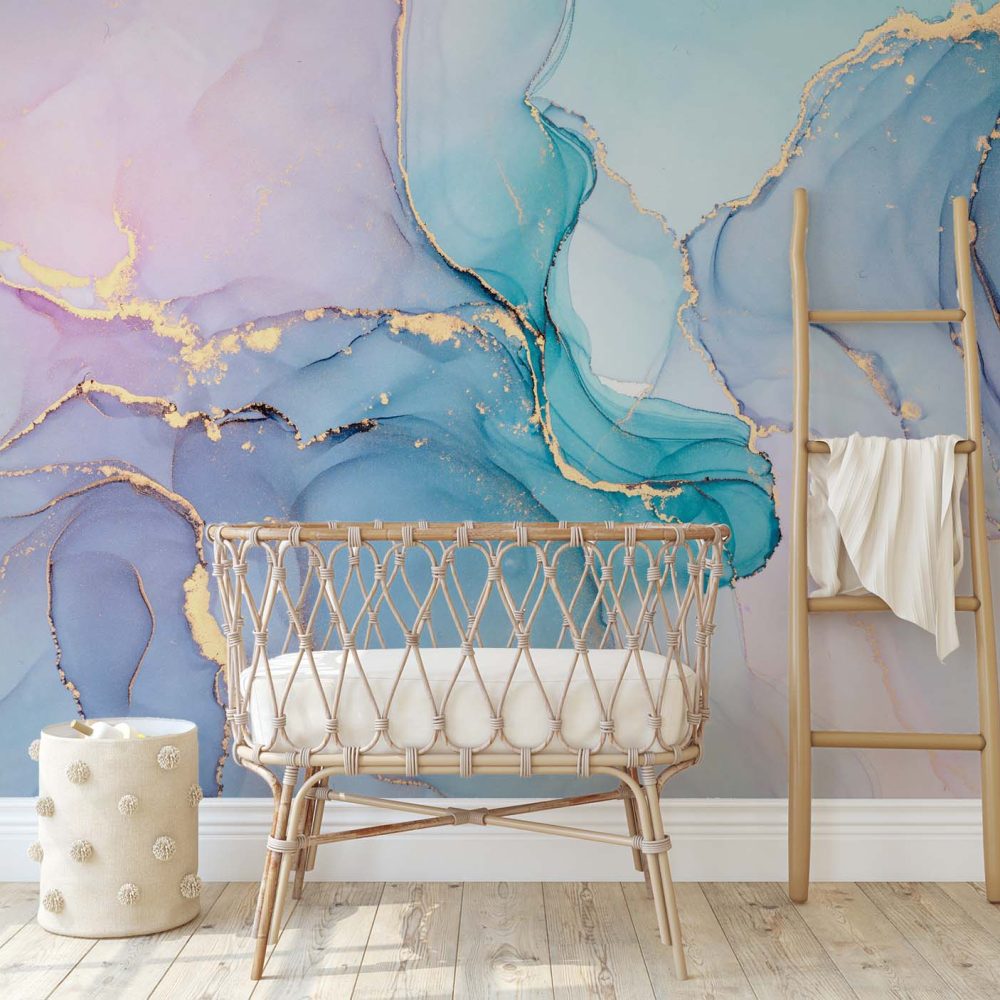 Alternative view of Marmeren Kinderkamer Behang