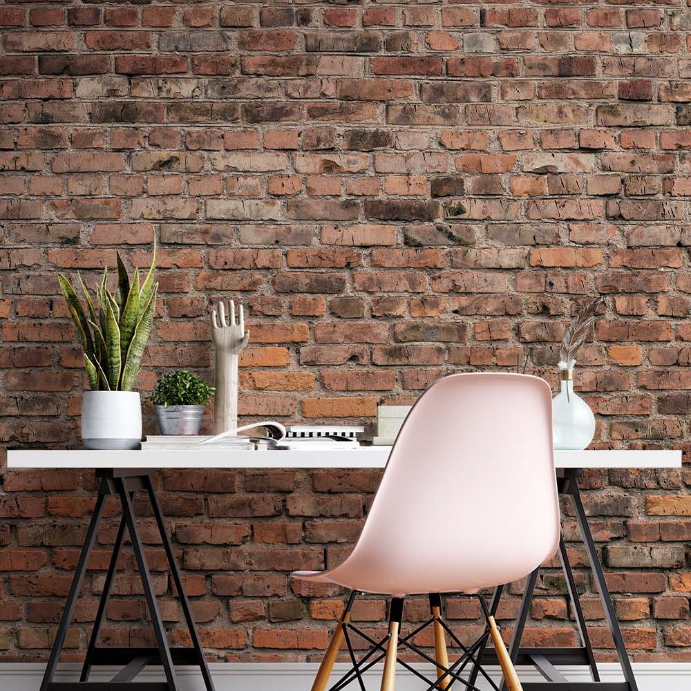 Alternative view of Industrieel Behang Red Brick Wall